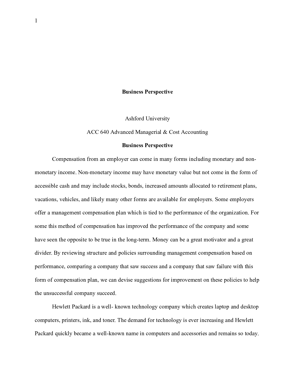 Preview image of ACC 640 Week Six Assignment.docx document